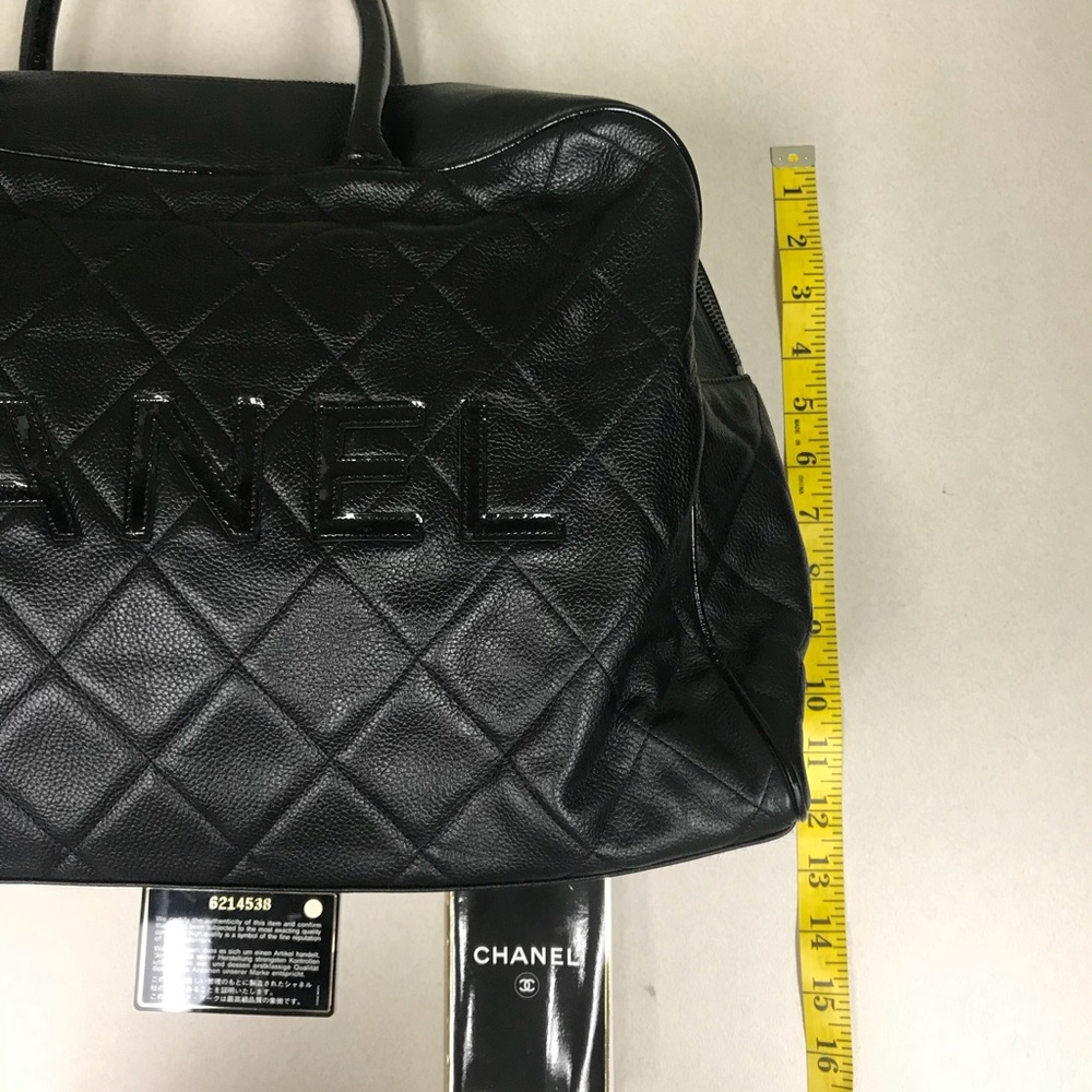 **SOLD** Chanel Matelasse Black Caviar Boston Bag - Picture 7 of 15